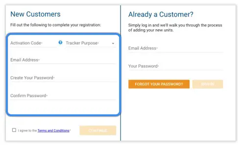 FleetSharp Solar Asset Tracker - Account Activation