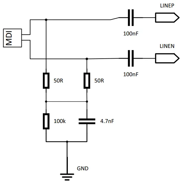 Jumper to set Opt−BIN Termination