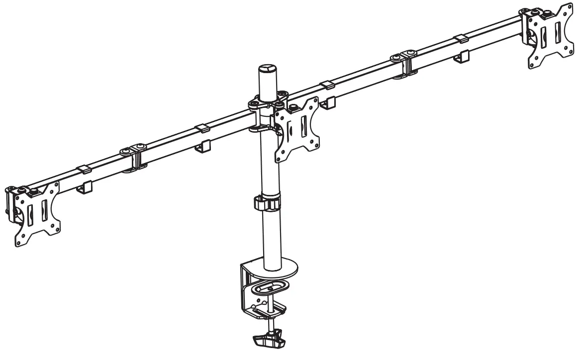 V I V O STAND-V003Y Triple Monitor Desk Mount