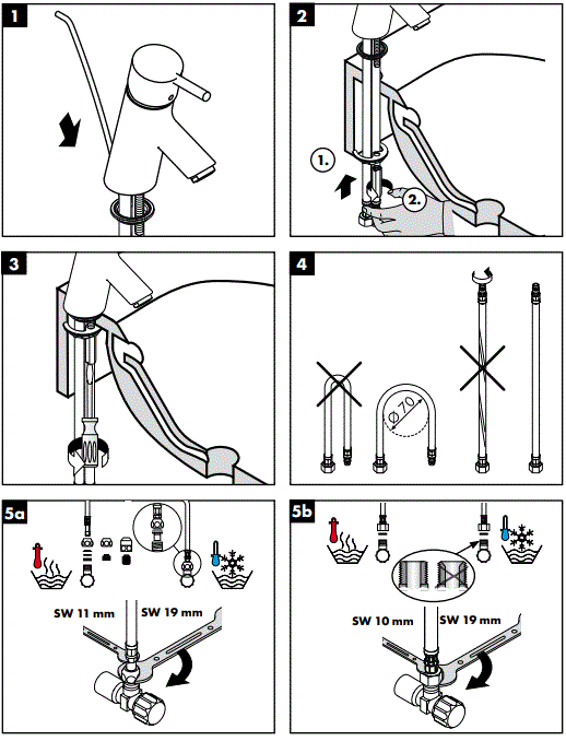 hansgrohe FOCUS S Lever Sink Faucet-FIG11