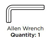 Koala Kare KB310 Replacement Handles Instructions - Allen Wrench