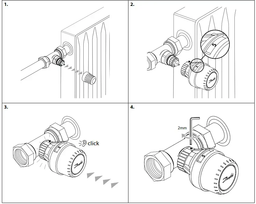 Danfoss 013G1232 Aveo Tamperproof Remote Sensor - Installation 1