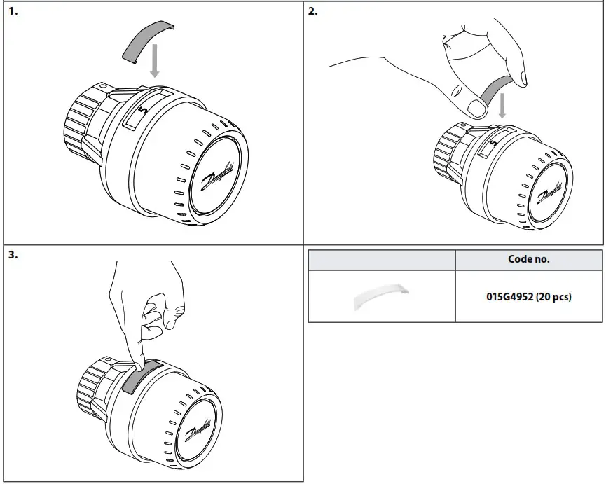Danfoss 013G1232 Aveo Tamperproof Remote Sensor - Scale cover