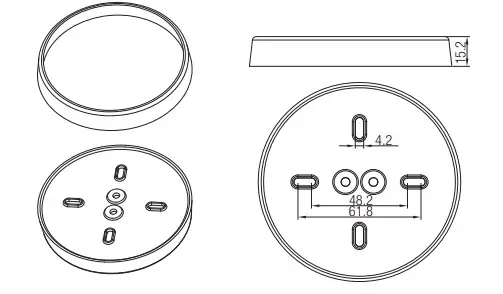 HYTRONIK HBIR29 2CH PIR Standalone Motion Sensor - size