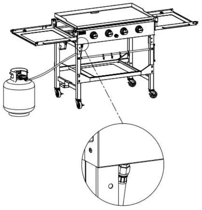 Livoo DOC278 Plancha Gaz Station 4 Burners - fig 4