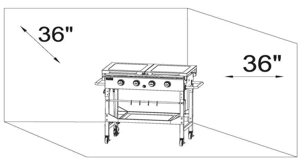 Livoo DOC278 Plancha Gaz Station 4 Burners - fig 5