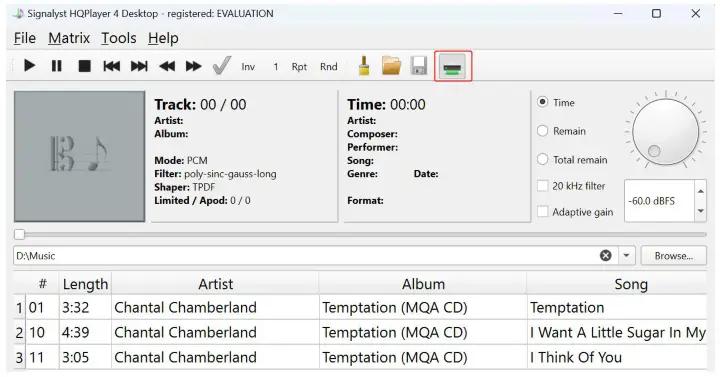 ignalyst Z1 Plus HQ Player NAA Desktop - HQ Player14
