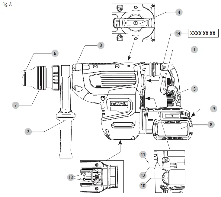 DEWALT-DCH735-Heavy-Duty-Cordless-SDS-Max-Combination-Hammer- (1)