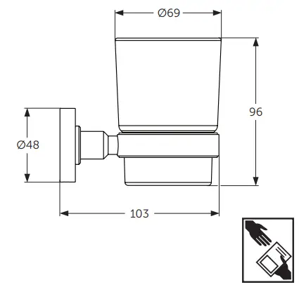 Ideal-Standard-A9121AA-Glass-Holder-fig-1