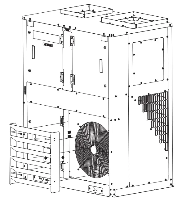 temperzone VPA 160RKTG-DP Outdoor Air Cooled Packaged Unit - Grille