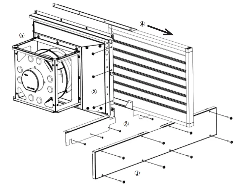 temperzone VPA 160RKTG-DP Outdoor Air Cooled Packaged Unit - Hand