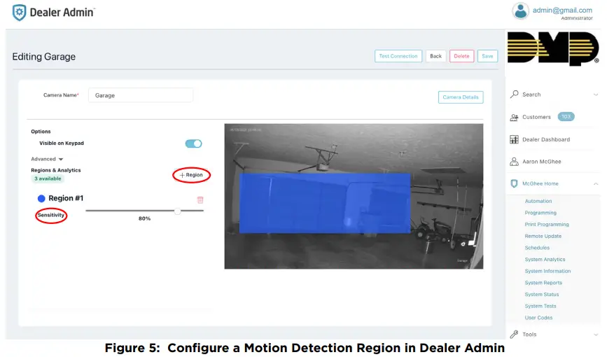 DMP V 6022WC Wireless Cube Camera - Dealer Admin 1