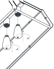 QUOIZEL SYA536BN Syrah 5-Light Matte Black Chandelier Island Light B10a