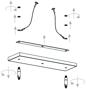 QUOIZEL SYA536BN Syrah 5-Light Matte Black Chandelier Island Light B4