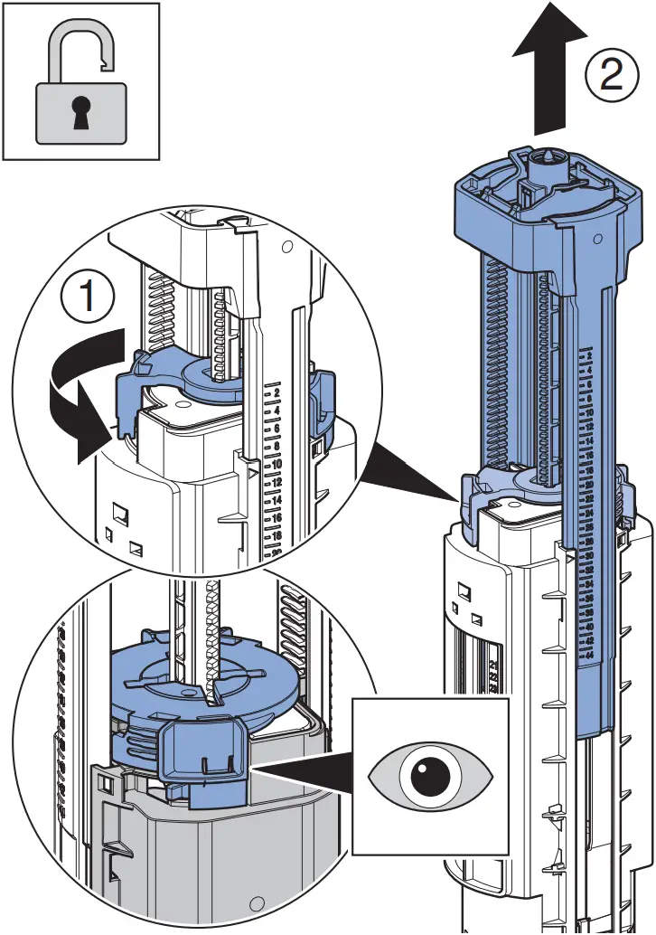 GEBERIT TYP 290 Dual Flush Filling Valve - d3