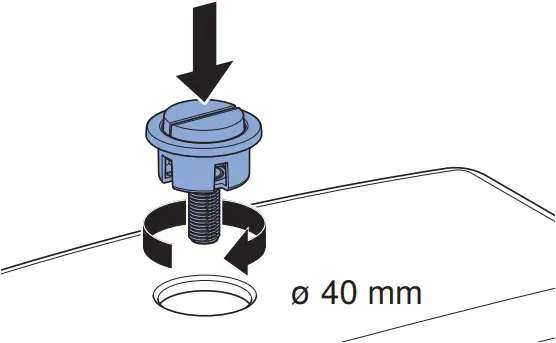 GEBERIT TYP 290 Dual Flush Filling Valve - e7