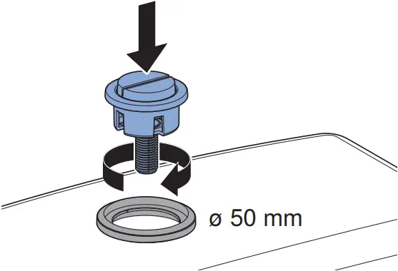 GEBERIT TYP 290 Dual Flush Filling Valve - e8