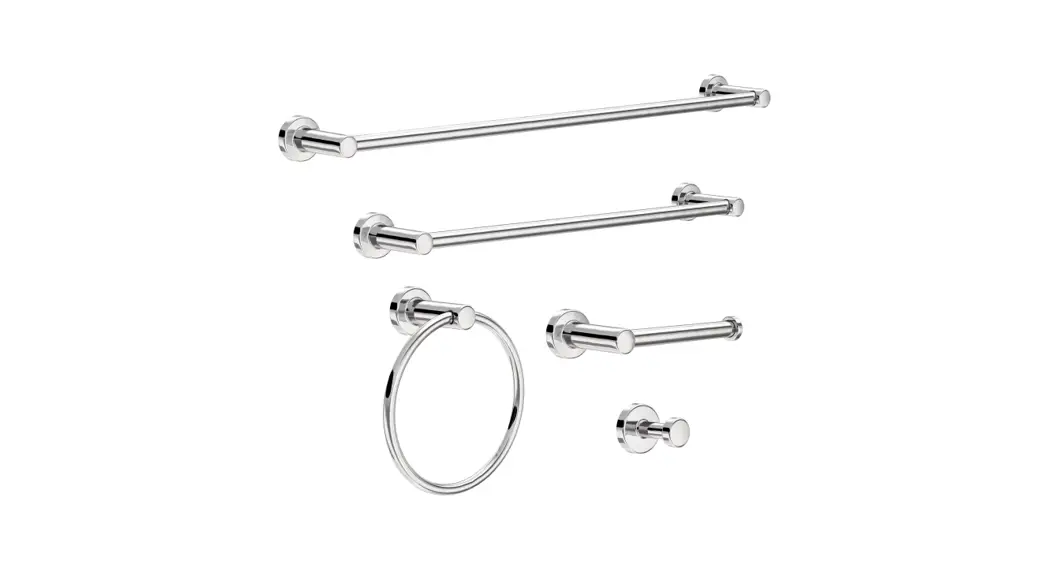 Franklin Brass Wak65-pc Wake Polished Chrome Decorative Bathroom Hardware Set User Manual