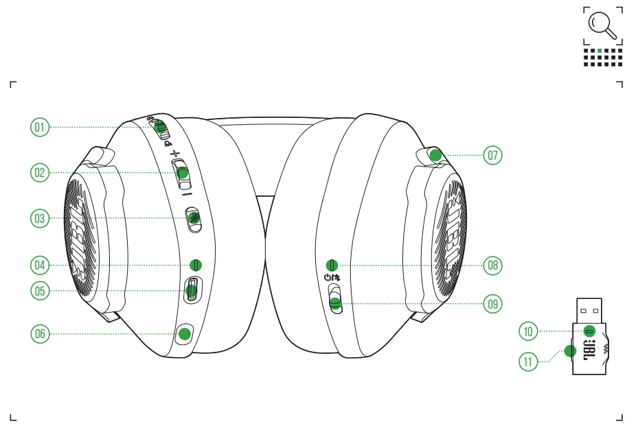 JBL Quantum 360X Wireless Over Ear Console Gaming Headset for Xbox - OVERVIEW