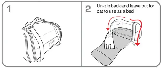 TRAVEL CAT Ultimate Calming Convertible Cat Carrier - Be