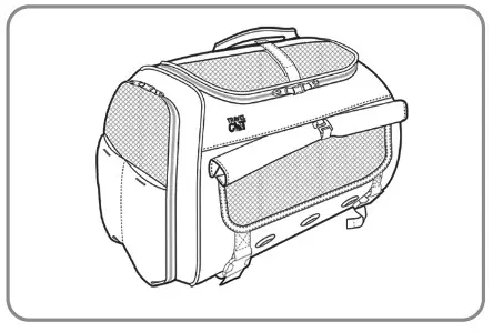 TRAVEL CAT Ultimate Calming Convertible Cat Carrier - Luggage