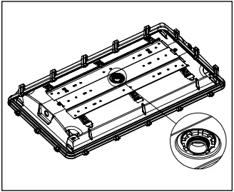 Metalux VT4S LED Vaportite Luminaire A5