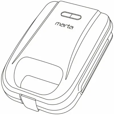 marta MT-SM1737A Electric Baker Waffle Maker