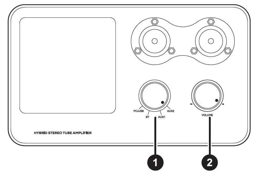 DAYTON AUDIO HTA20 Integrated Stereo Hybrid Tube-fig-1