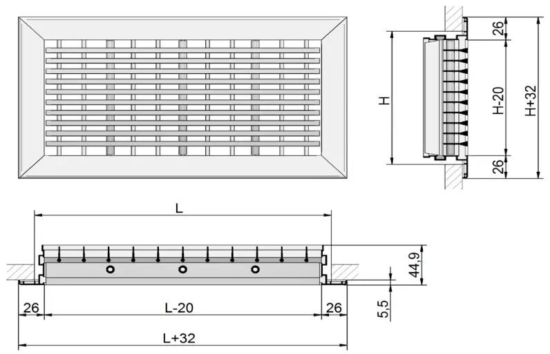 AIRZONE RL00 Non Motorised Diffusion - Diagram