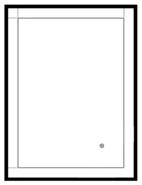 Better Bathrooms BeBa_27581 Double Border Illuminated Bathroom Mirror