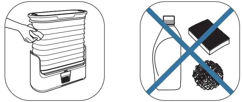 TEFAL YT40XX Automatic Garment Steamer - CLEANING THE PRODUCT 2