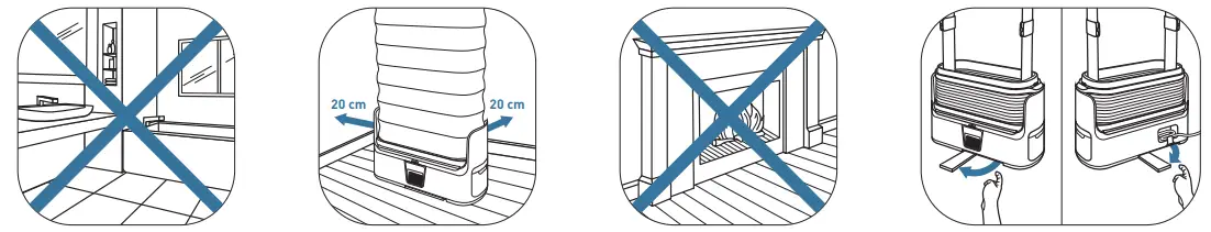 TEFAL YT40XX Automatic Garment Steamer - INSTALLING THE PRODUCT