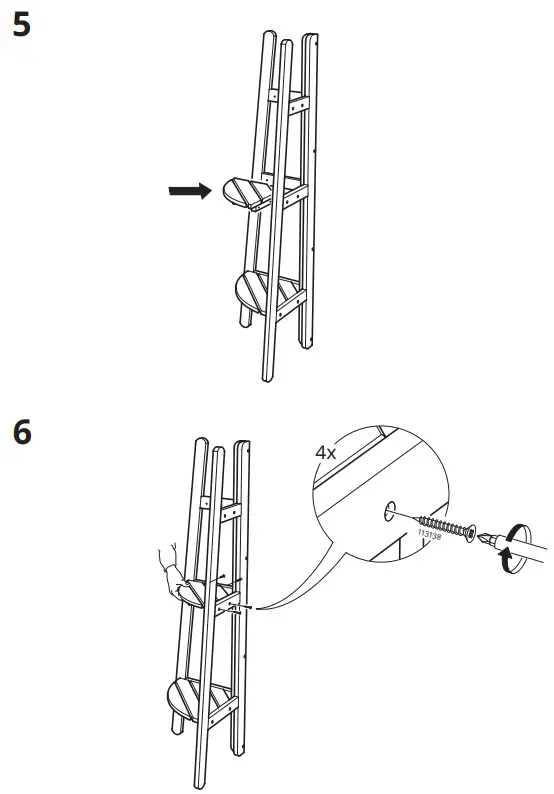 IKEA ASKHOLMEN Light Brown Plant Stand - fig 4