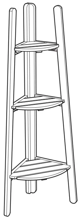 IKEA ASKHOLMEN Light Brown Plant Stand