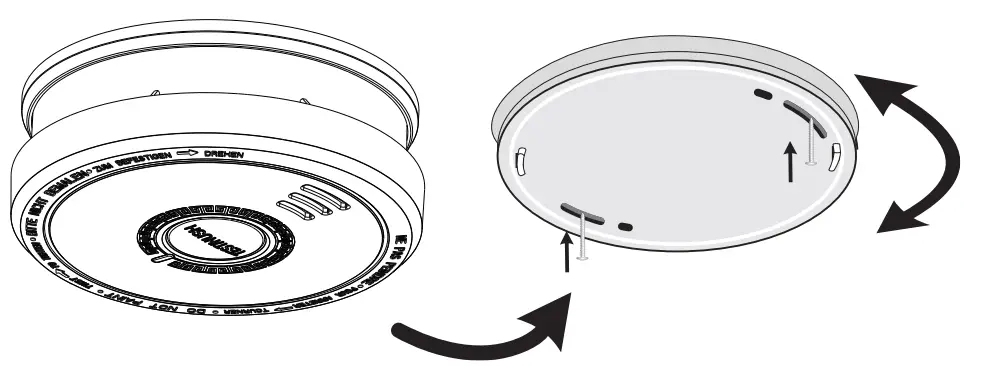 Alecto SA20 Domestic Use Smoke Detector - twist clockwise