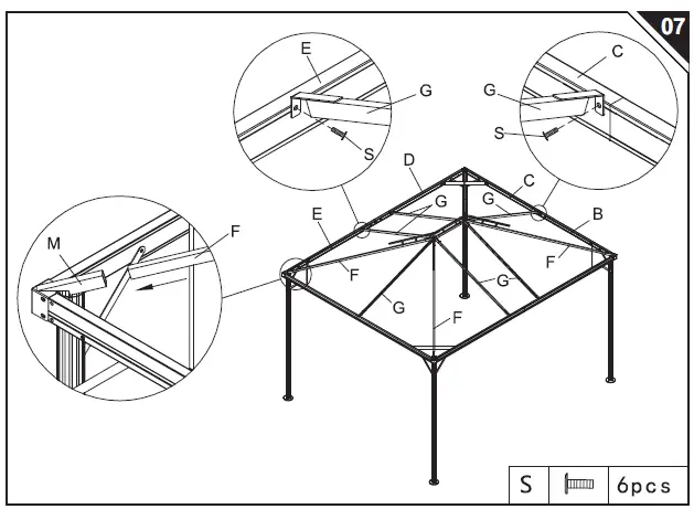 Outsunny-84C-144-2-Tier-Gazebo-with-Curtains-and-Nets-09