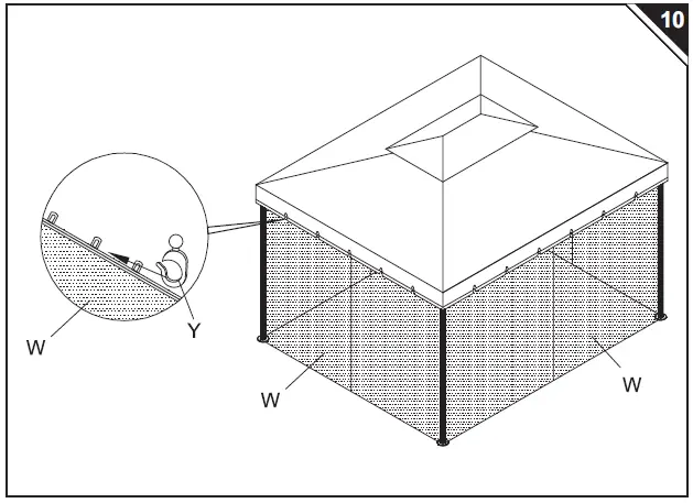 Outsunny-84C-144-2-Tier-Gazebo-with-Curtains-and-Nets-12