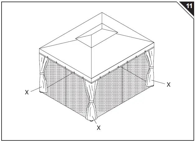 Outsunny-84C-144-2-Tier-Gazebo-with-Curtains-and-Nets-13