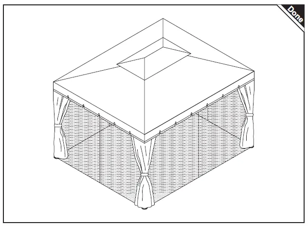 Outsunny-84C-144-2-Tier-Gazebo-with-Curtains-and-Nets-14