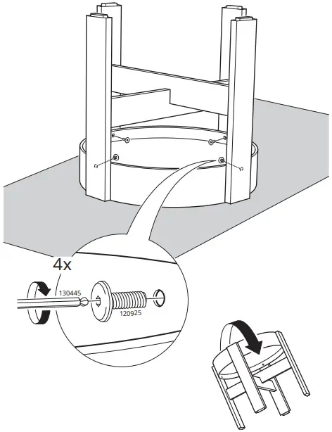 IKEA AA-2349464-2-2 BASTUA Side Table B4