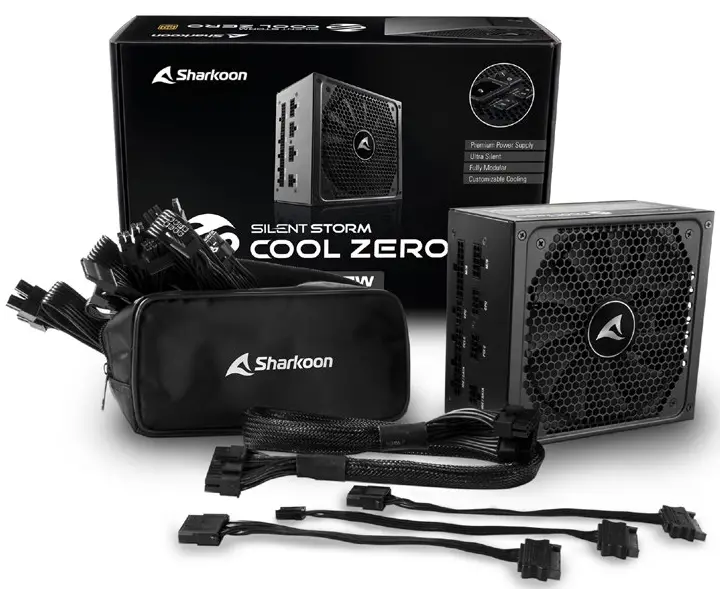 Sharkoon SilentStorm Cool Zero 650w Gold Power Supply - Contents