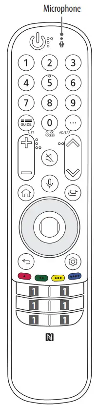 LG OLED42C34LA 42 OLED evo C3 4K Smart Television - Remote Control