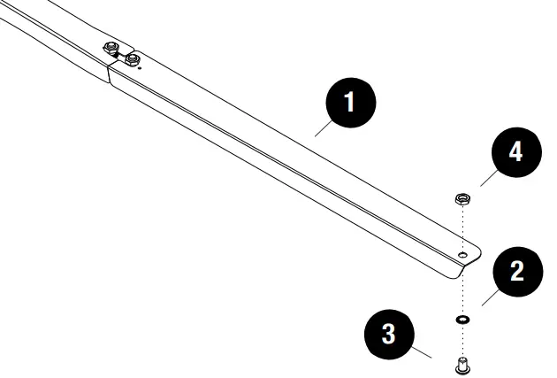 FRONT RUNNER KVRP 002T RAM Promaster 1500 136 Inch SWB Low Roof Van Rack Kit - VAN RACK WIND DEFLECTOR