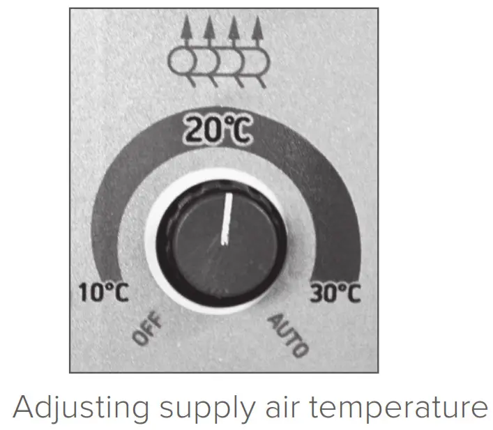Vallox TSK Multi 50 MC Low-energy Ventilation Unit - temperature