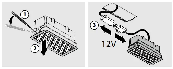 falmec NRSS7700 Recessed Undercabinet Hood - LIGHTING