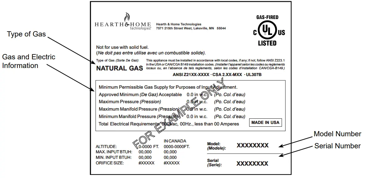 HEARTH HOME technologies DVLINEAR36 DV Linear Gas Fireplace - Fig 1