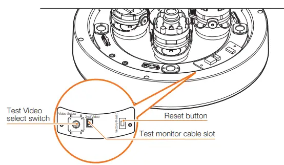 DIGITAL WATCHDOG DWC-PVX16WW MEGApix Flex 16MP Multisensor Vandal Dome IP Camera - Resetting the camera