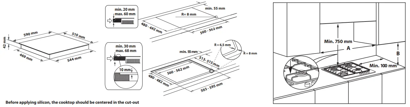 Whirlpool II2H3+ Gas stove with Electric Oven