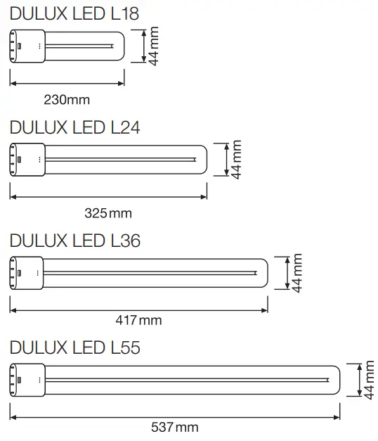LEDVANCE-L18-HF-8W-830-840-2G11-LED-Lamp-Dulux-fig-2