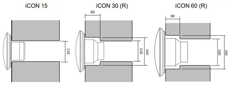 AIRFLOW iCON 60 Kitchen Extractor Fan - Wall Installation